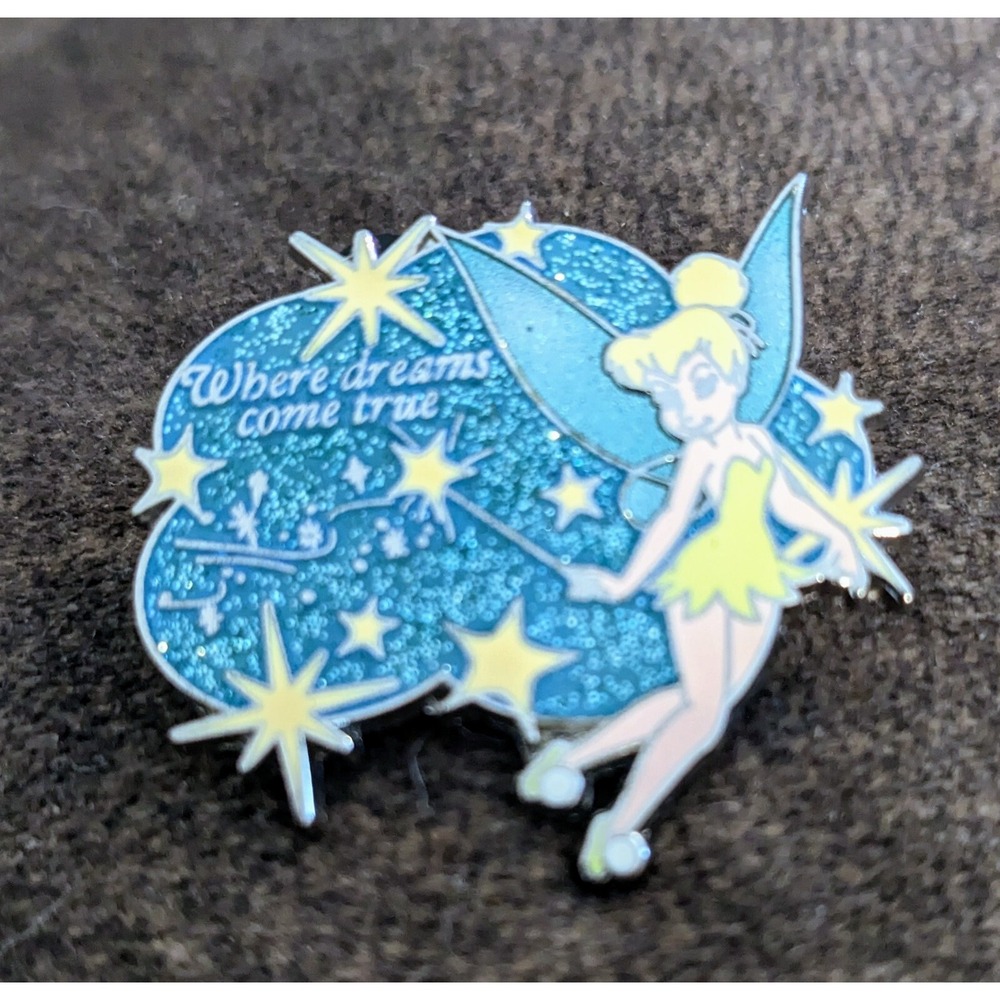 DISNEY PARKS  EXCLUSIVE‎ PIXIE DUST PIN "WHERE DREAMS COME TRUE" TINKERBELL PIN